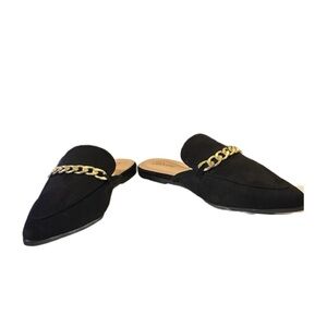 Tilocow Comfort Faux Suede Mules, NWOT, Size 7